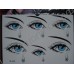 Временные татуировки в ассортименте Waterproof body tattoo stickers